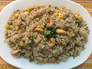 Corn Peas Pulao